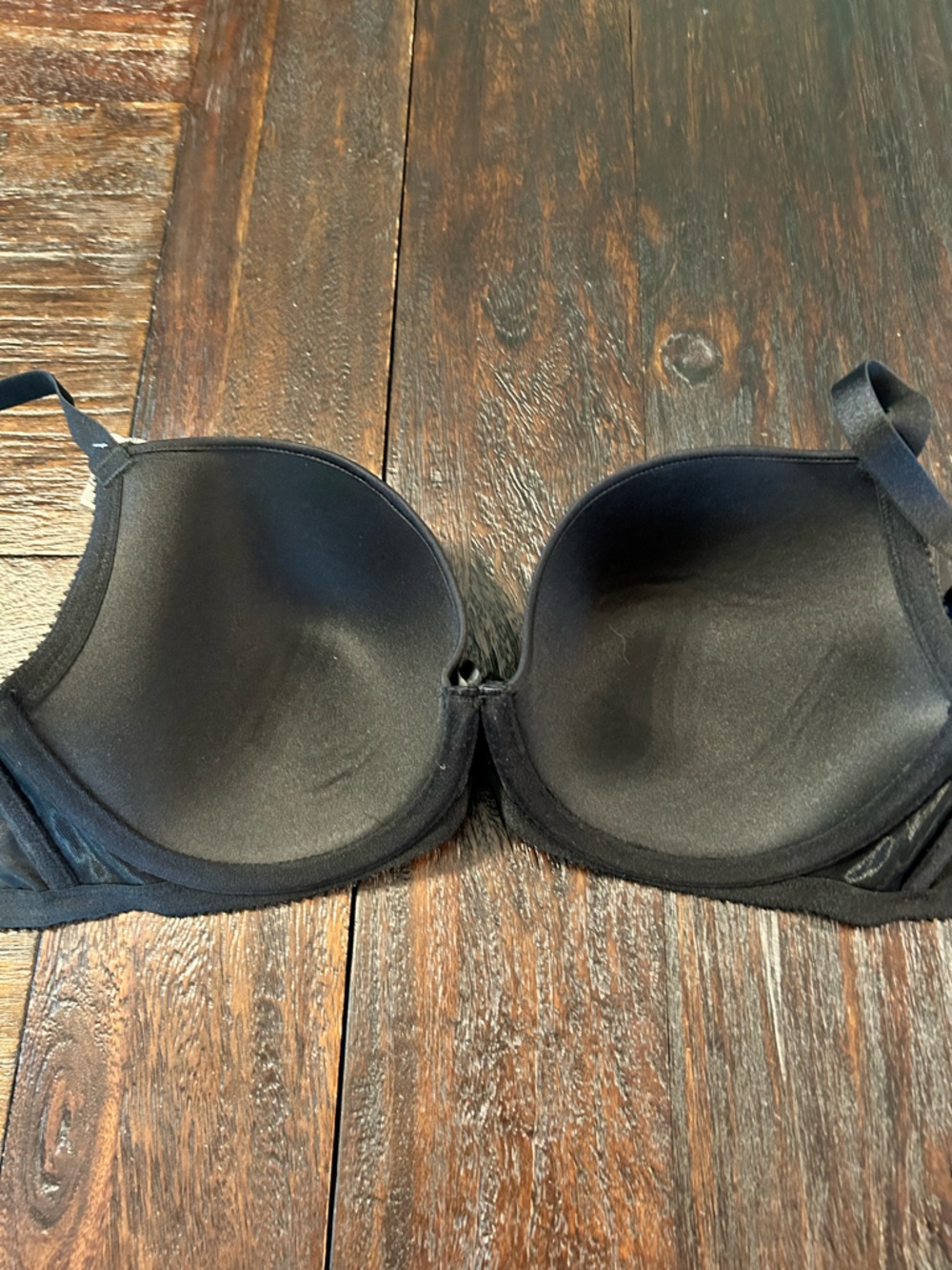 PARFAIT CASEY 2801 WOMEN'S WIRED PADDED PLUNGE SEAMLESS T-SHIRT BRA - BLACK- 32F - Picture 10 of 10